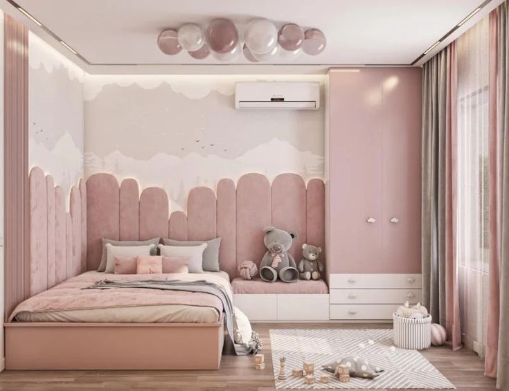 99+ Mẫu phòng ngủ màu hồng sang trọng, đẹp nhất cho phái nữ